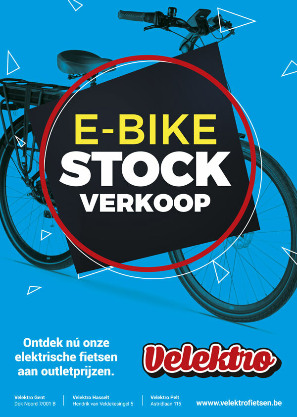 Ontwaken In werkelijkheid verkiezing E-bike STOCK VERKOOP